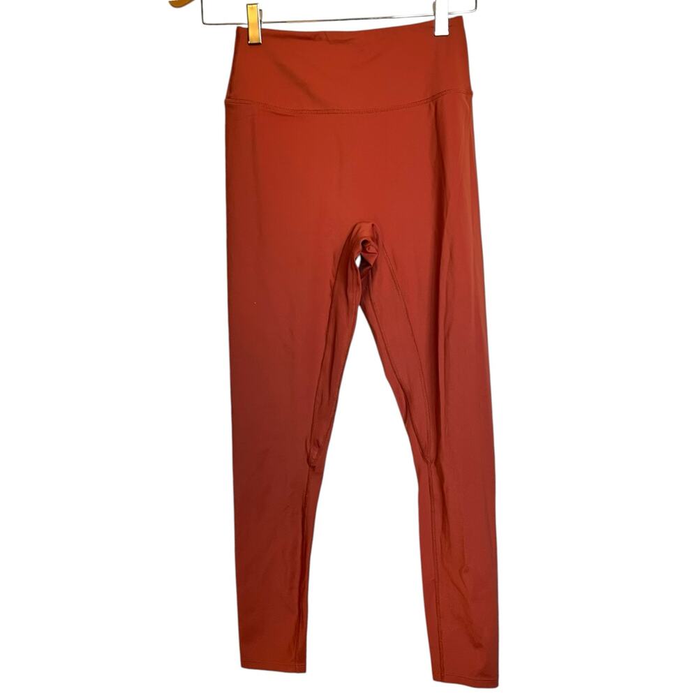 BYLT Basics Metta High-Waist Leggings Y Seam Orange Workout Gym Tights Size S